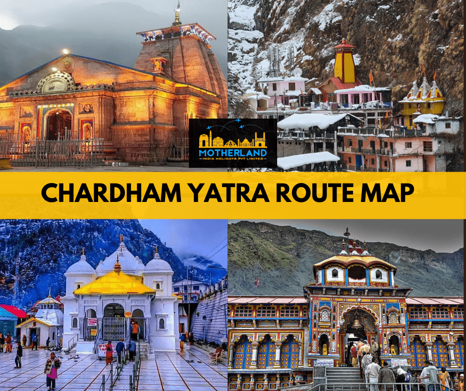 Chardham yatra route map 2023 Archives - Motherland India Holidays